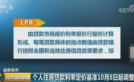2019年国庆节后央行调整个人住房贷款利率 北京房贷利率有变化!